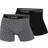 Claudio Cotton Trunks 2-pack - Black/Grey