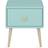 Steens Gaia Nightstand 1 Drawer Cool Mint Bedside Table