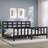 vidaXL Bed Frame with Headboard Black