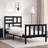 vidaXL Bed Frame with Headboard Black