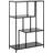 Sleepo Seaford Reol Sort Melamin 114 x 77 x 35 Bogreol