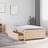 vidaXL Bed Frame With Drawers 75 x 190 cm Small Single Brown