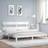 vidaXL Bed Frame with Headboard White Super King