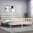 vidaXL Bed Frame with Headboard 200x200 Solid