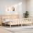 vidaXL Bed Frame with Headboard 200x200 Solid
