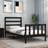 vidaXL Bed Frame with Headboard Black