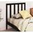 vidaXL black, 106 Solid Wood Pine Bed Headboard