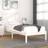 vidaXL white, 100 Solid Wood Pine Bed Frame Bed Base