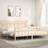 vidaXL Bed Frame with Headboard 200x200 Solid