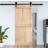 vidaXL Barn Sliding Door L (x210cm)