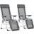 vidaXL Folding Camping Chairs With Footrests 2pcs