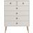 Steens Softline Off White Chest of Drawer 81.3x105.2cm