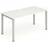 Evolve Single Silver Frame Bench Writing Desk