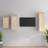 vidaXL Tv-skabe 3 dele massivt TV-bord
