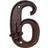 Esschert Design Hausnummer Zahl 6 Sechs Antik-Stil