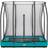 Salta Green Rectangular Comfort Edition Inground Trampoline 7ft x 5ft + Safety Net