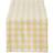 DII Checkers Runner Tablecloth White, Yellow