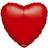 Amscan Metallic Red Heart Foil Balloon Standard Foil Balloons 1058415