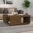 vidaXL 100x101x40,5 massivt gyldenbrun Sofabord
