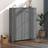 vidaXL grey Pine Organiser Unit Shoe Rack