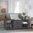 vidaXL Grey Solid Wood Pine Coffee Table
