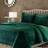 Tribeca Living Velvet Quilts White, Black, Red, Purple, Blue, Green, Grey, Beige, Brown (243.84x233.68cm)