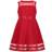 Calvin Klein Little Girl's Illusion Mesh-Hem Dress - Cherry