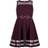 Calvin Klein Little Girl's Illusion Mesh-Hem Dress - Dark Purple