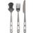 Lifeventure Titanium Camping Cutlery Set 3pcs