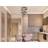 Globo Smoky 3 Golf Pendant 36cm H x 46cm W x 46cm D Ceiling Flush Light