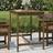 vidaXL Havebord 121x82,5x110 massivt fyrretræ gyldenbrun