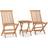 vidaXL 3 Piece Patio Dining Set