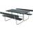 Plus AS Picnic Bench 1770 x 1840 mm with 2 Back Rests Grey