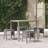 vidaXL Outdoor Ottoman Set 13.8 in W x 15.7 in H Powder-Coated Steel 4 Pcs