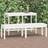 vidaXL white pine Garden Bench
