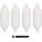 vidaXL Boat Fender 4 pcs White 58.5x16.5 cm PVC