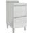 vidaXL Commercial Kitchen Cabinet with 2 Drawers - Stainless Steel