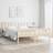 vidaXL brown, 120 Solid Wood Bed Frame Bed Base