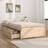 vidaXL Bed Frame without Mattress with Drawers Single - Brown