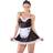 Kleid plus Schürze zum Binden, im Kellnerinnen-Look