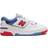 New Balance Big Kid's 550 - White/True Red /Atlantic Blue