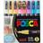 Uni Posca PC-3M Fine Bullet Soft Colors 8-pack