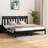 vidaXL black, 200 Solid Wood Bed Frame Bedstead Bed Base
