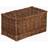 RED HAMPER Unlined Double Steamed Open Wicker Basket