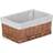 RED HAMPER Large Double Steamed Wicker Basket