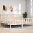 vidaXL Bed Frame with Headboard 200 x 200 cm