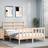 vidaXL Bed Frame without Mattress 140x200 cm White