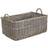 RED HAMPER Shallow Antique Wash Unlined Basket