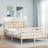 vidaXL Bed Frame without Mattress 120 x 200 cm White