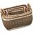 RED HAMPER Hamper DH010/HOME of 3 Three Tone Wicker Log Basket